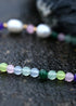 Boho Necklace, Seed Bead Choker, Crystal Pearl